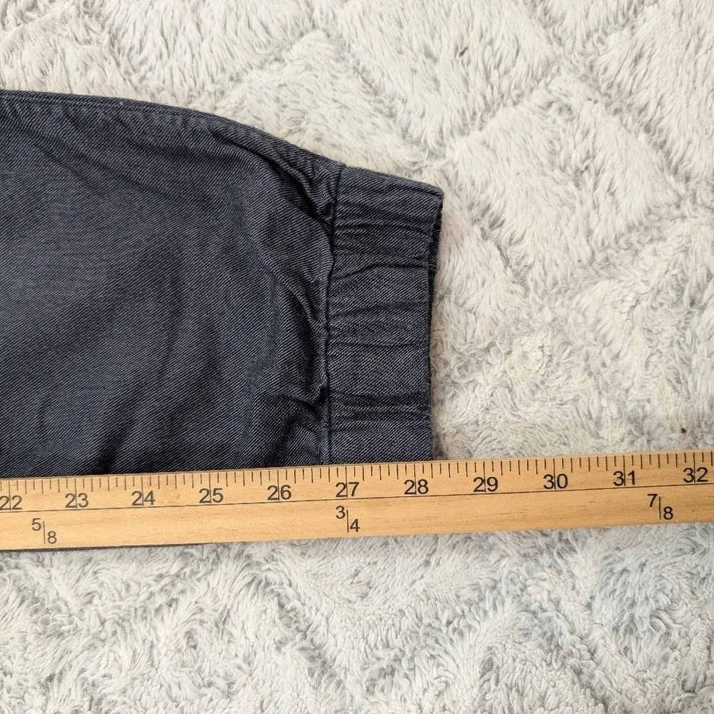 Mack Weldon Pants Mens M Gray Cotton Twill Stretch Joggers Light Performance